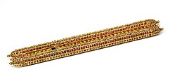 Pen Case and Inkwell (davat-i daulat), Gold, inlaid with diamonds, rubies, and emeralds